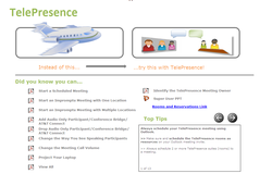 TelePresence Landing Page